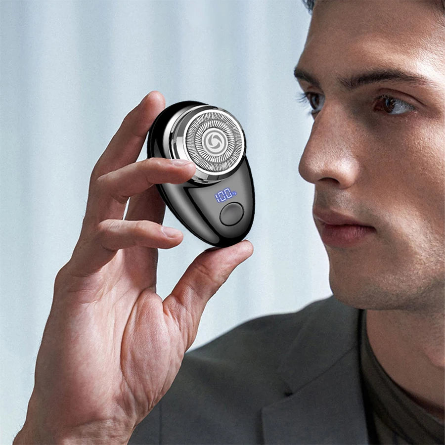 Men's electric shaver, mini shaving portable electric shaver, pocket portable outdoor intelligent shaver