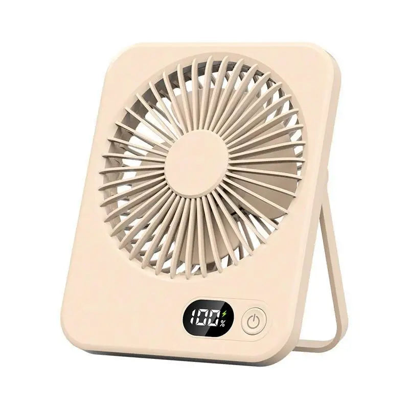 Desk Fan Portable Mini Fan Foldable Table Fan With 5 Gear USB Rechargerable Wall Fan Student Desktop Hang Fan For Office Home