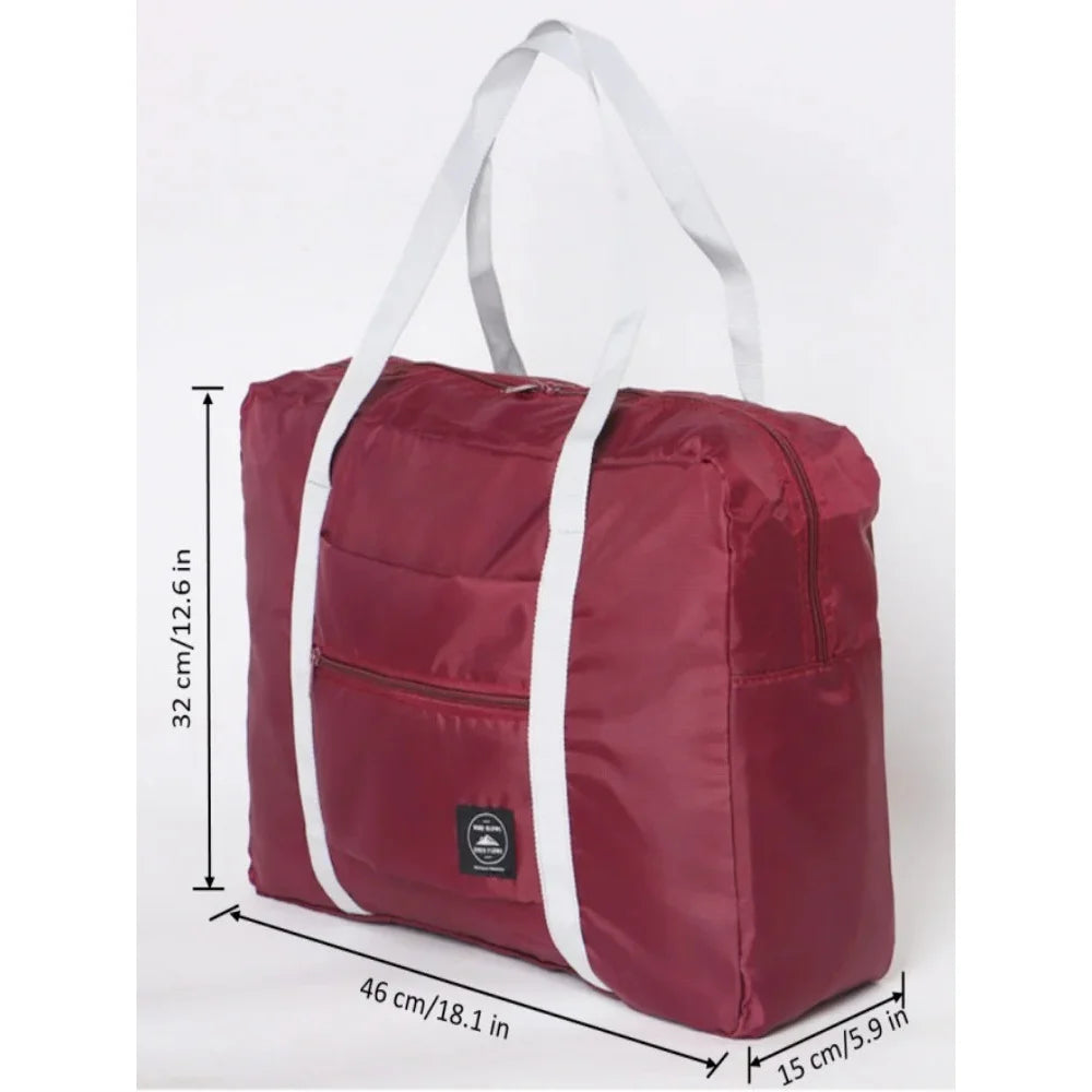 Foldable travel luggage bag, airline carry-on bag, lightweight large-capacity bag, sports weekend travel