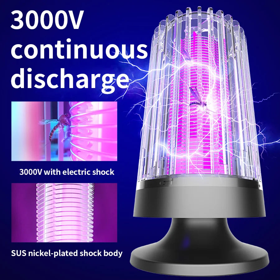 Portable Mosquito Killer Lamp Electric Fly Trap Insect Killer USB Outdoor Mute Anti Mosquito Lamp Mosquito Repellent Machine