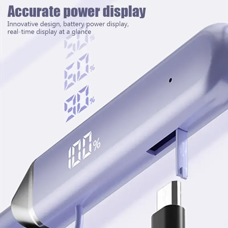 Neckband wireless connection compatible 5.2 LED headphones High sound quality stereo power display Magnetic Bluetooth earphones