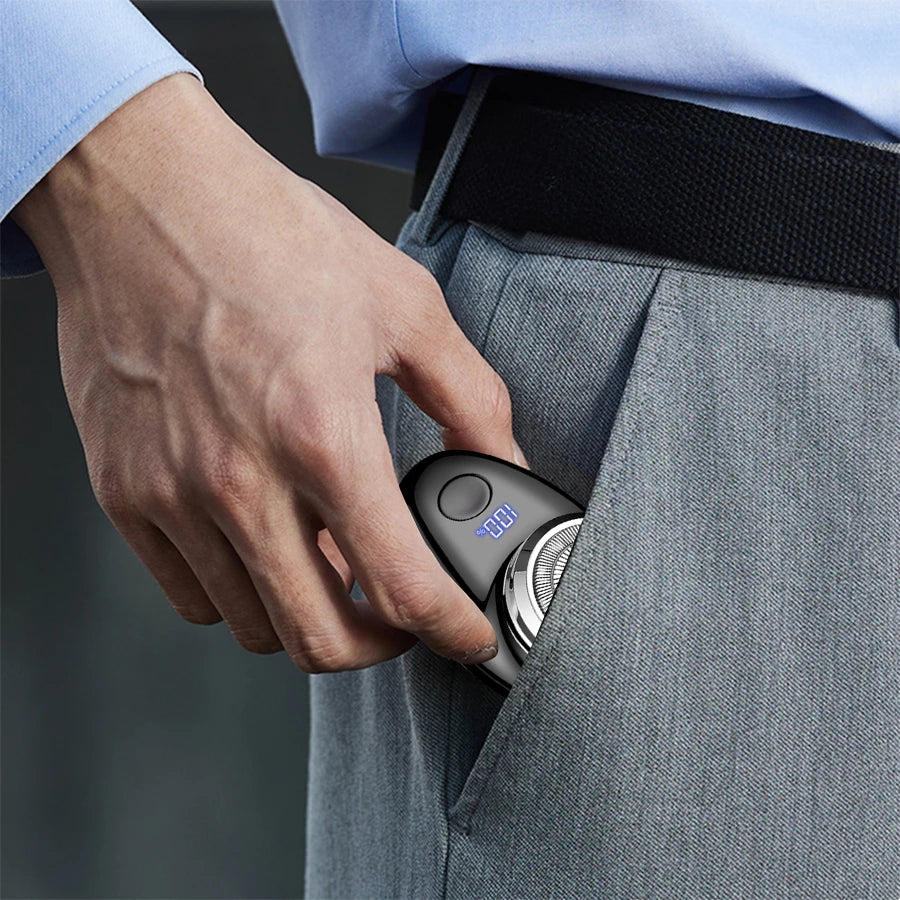 Men's electric shaver, mini shaving portable electric shaver, pocket portable outdoor intelligent shaver
