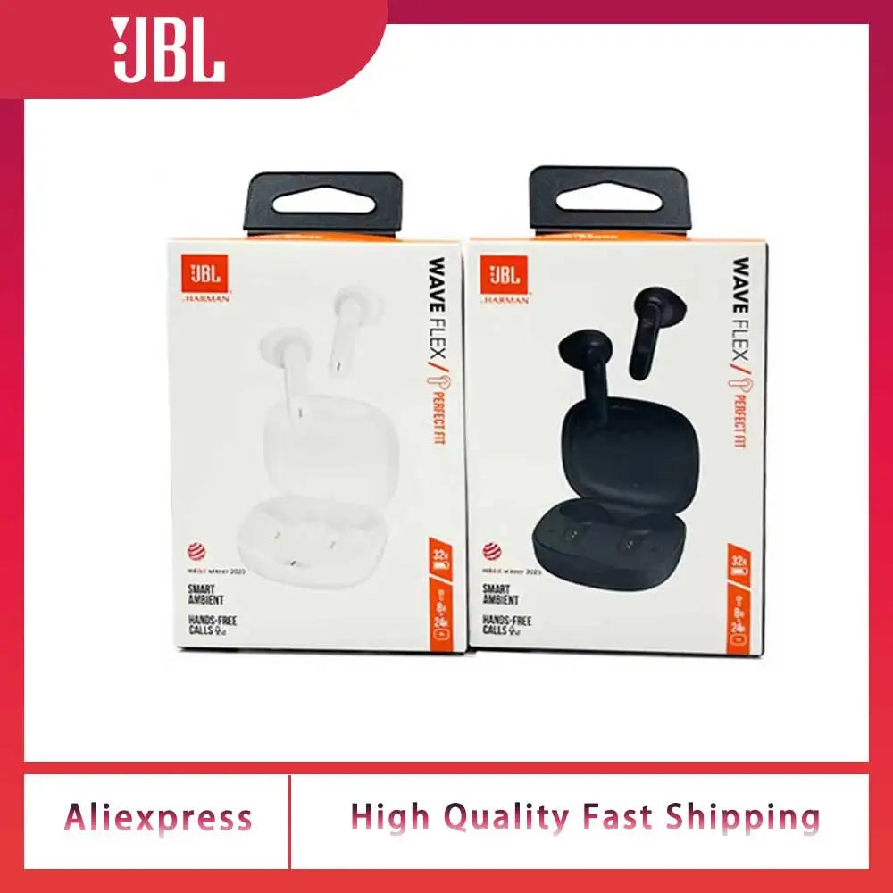 JBL WAVE FLEX True Wireless Bluetooth Headphones Semi-in-ear music headphones call noise cancellation Earphone bluetooth Mouse