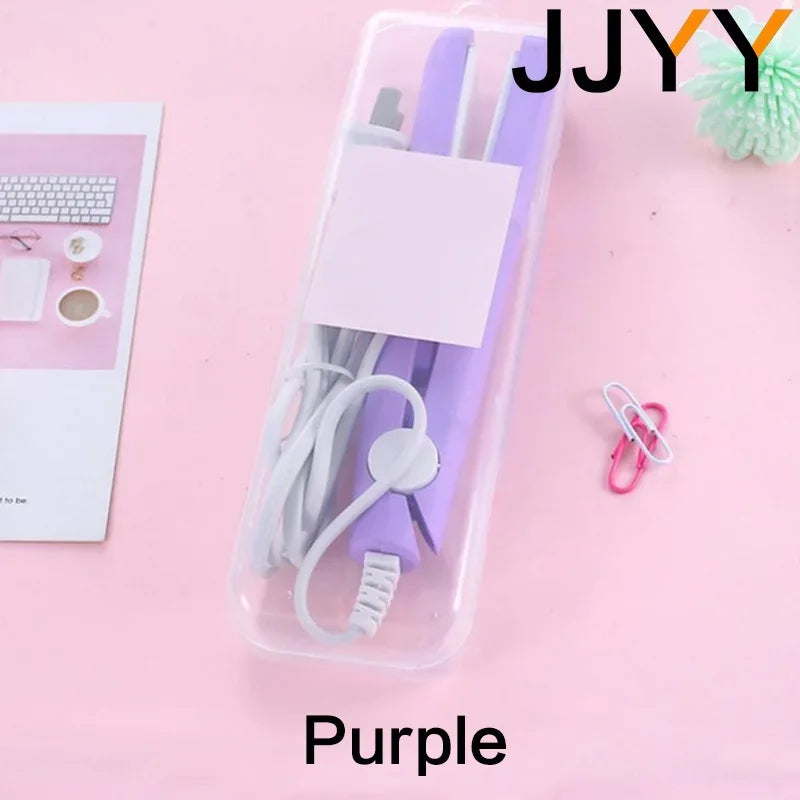 Mini Hair Curling Iron Straightener Small Electric Dual Purpose Bangs Splint for Straight Curly Hair