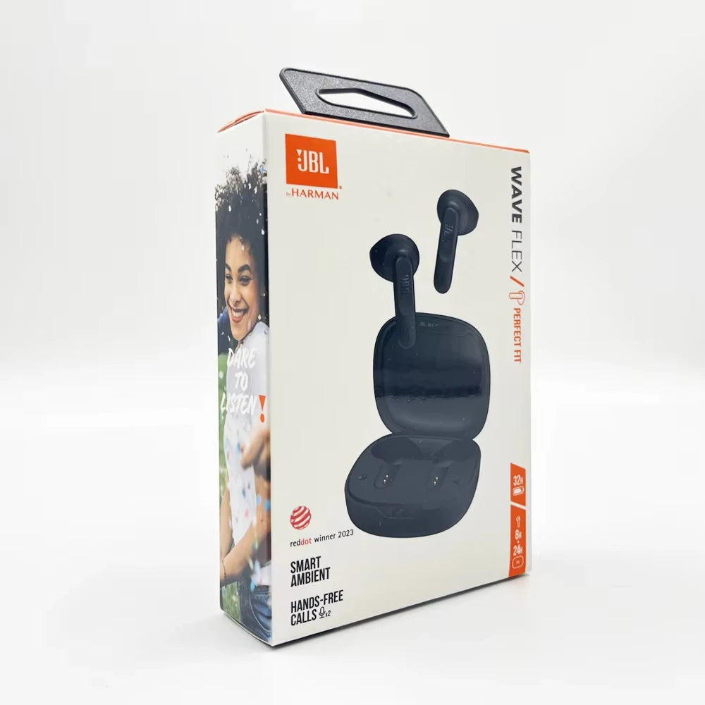 JBL WAVE FLEX True Wireless Bluetooth Headphones Semi-in-ear music headphones call noise cancellation Earphone bluetooth Mouse