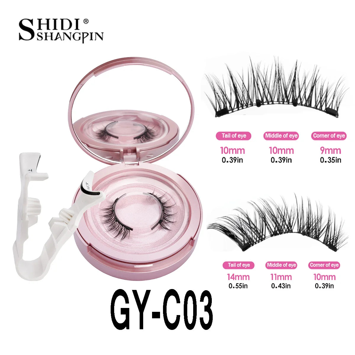 Magnetic Eyelashes 2 Pairs 3D Magnetic False Eyelashes Tweezer Set Natural Mink False Lash Professional Eyelash Extension Makeup