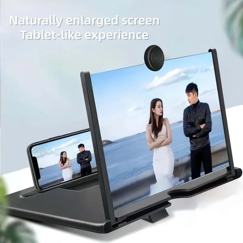 12"Mobile Phone Magnifier Ultra-HD Screen Magnifier for Easy TV Viewing Orientation for Landscape Use Eye Protection Full-Screen