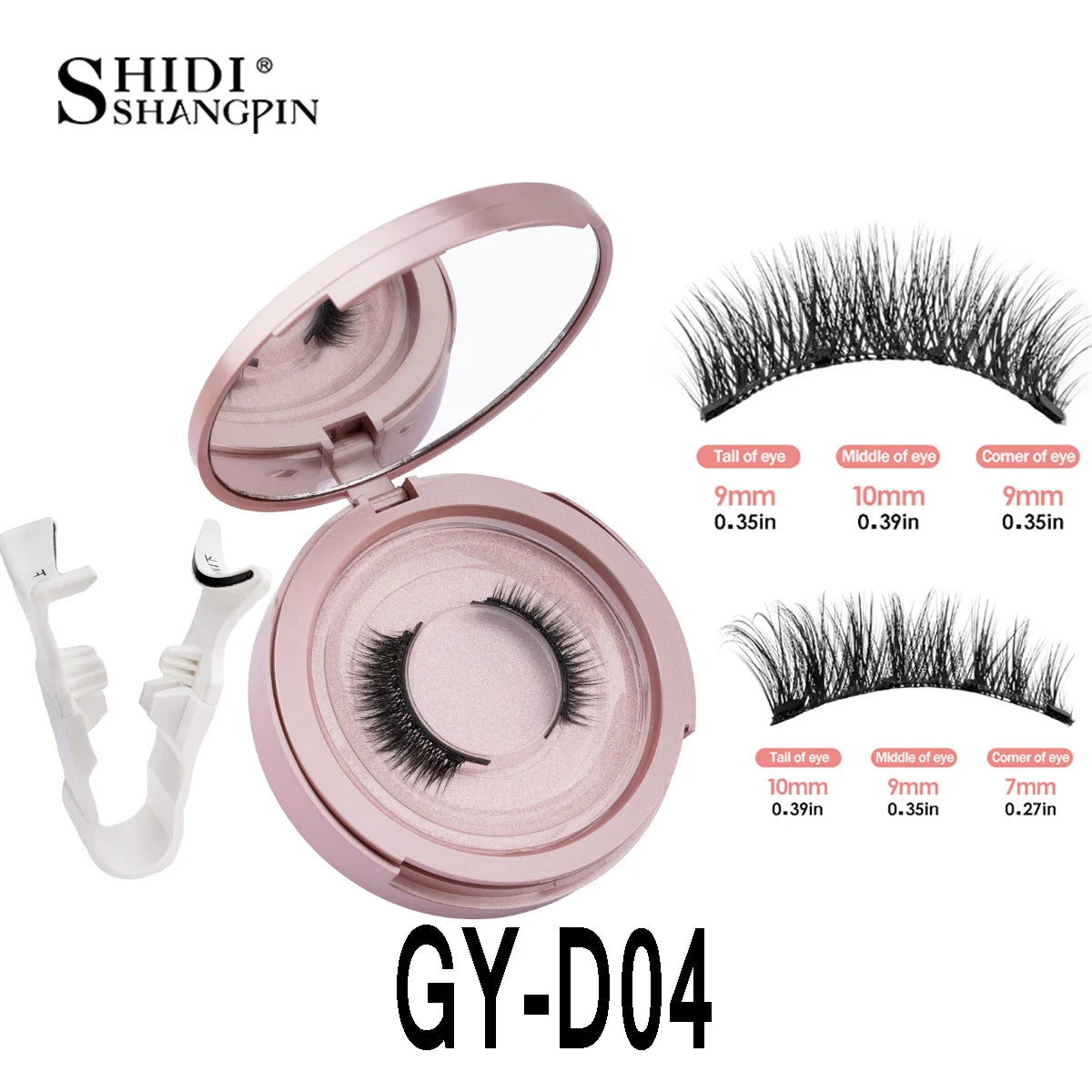 Magnetic Eyelashes 2 Pairs 3D Magnetic False Eyelashes Tweezer Set Natural Mink False Lash Professional Eyelash Extension Makeup