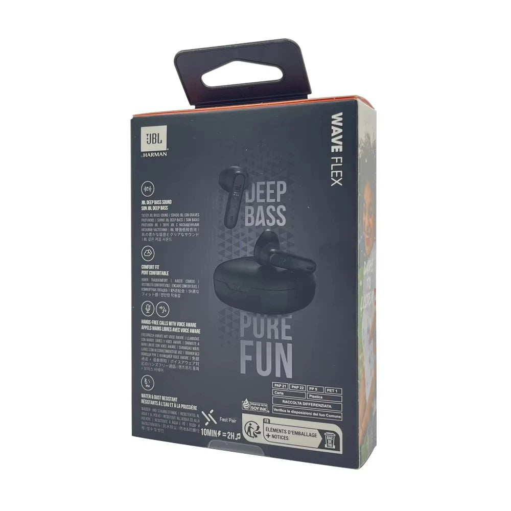 JBL WAVE FLEX True Wireless Bluetooth Headphones Semi-in-ear music headphones call noise cancellation Earphone bluetooth Mouse