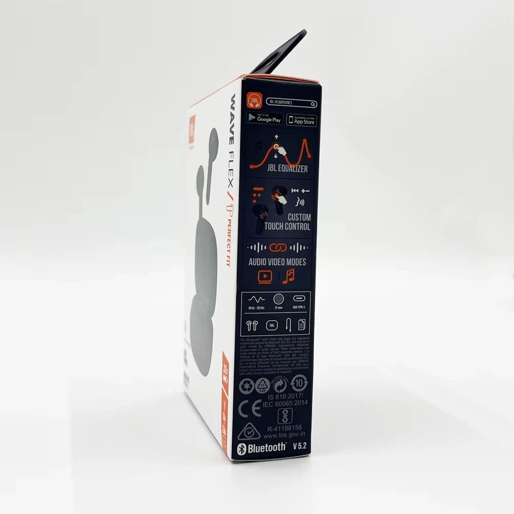 JBL WAVE FLEX True Wireless Bluetooth Headphones Semi-in-ear music headphones call noise cancellation Earphone bluetooth Mouse