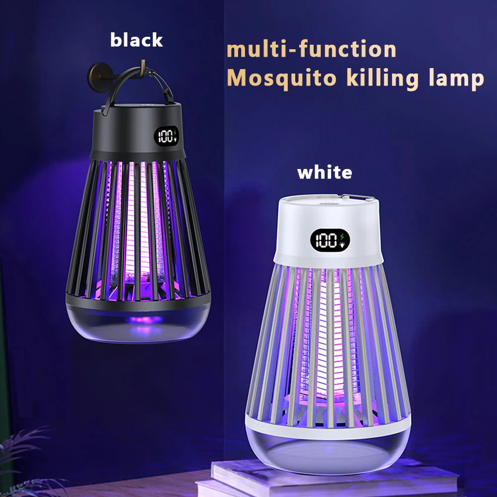 USB Camping lamp 2-in-1 charging Portable Electric Mosquito Lamp Automatic mosquito lure physical electric shock mosquito killer