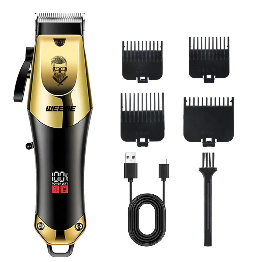 T9 Vintage Hair Clipper for Men,Portable USB Fast Charging With Nose Hair Trimmer Kit Professional Precision Electric Shaver