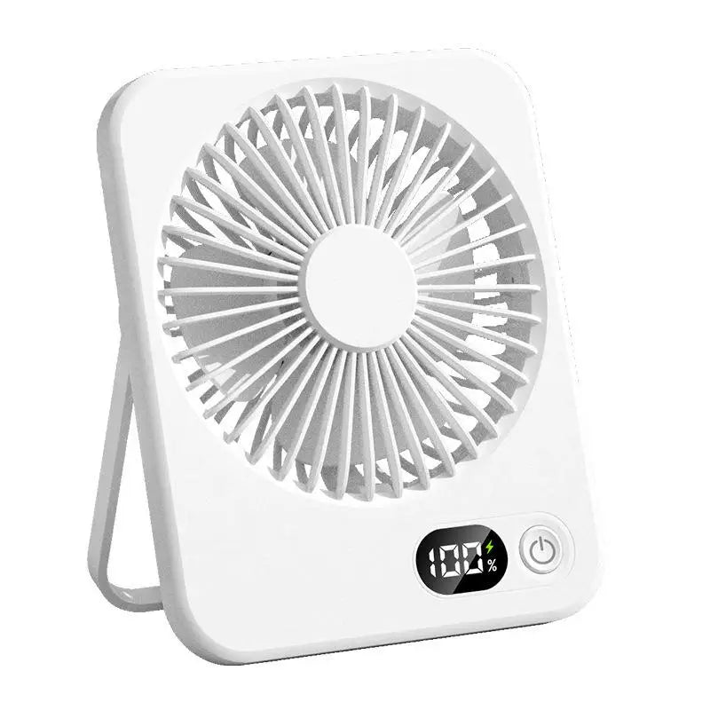 Desk Fan Portable Mini Fan Foldable Table Fan With 5 Gear USB Rechargerable Wall Fan Student Desktop Hang Fan For Office Home