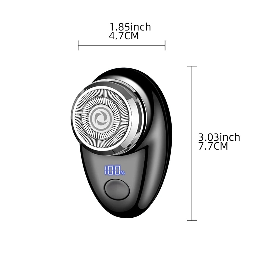 Men's electric shaver, mini shaving portable electric shaver, pocket portable outdoor intelligent shaver