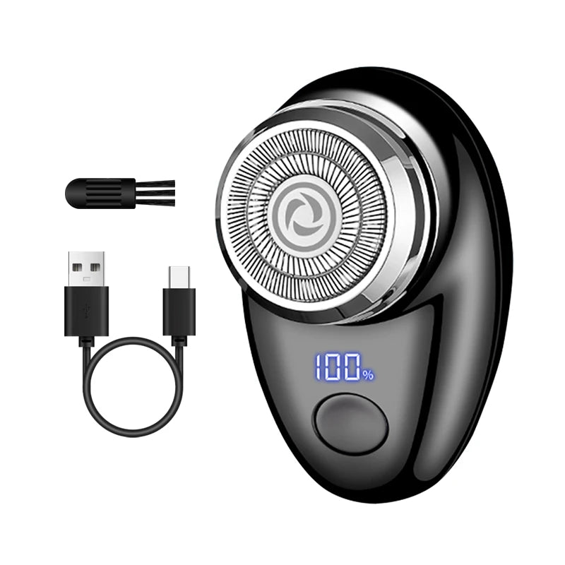 Men's electric shaver, mini shaving portable electric shaver, pocket portable outdoor intelligent shaver