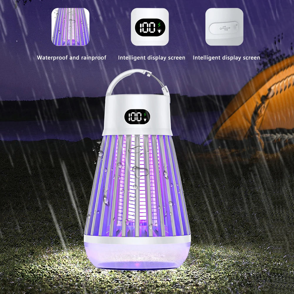 USB Camping lamp 2-in-1 charging Portable Electric Mosquito Lamp Automatic mosquito lure physical electric shock mosquito killer